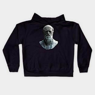 Charles Darwin Artwork Kids Hoodie